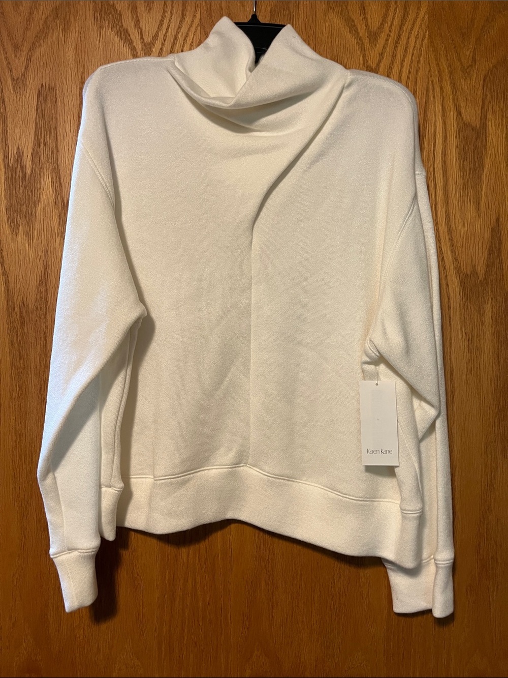 Karen Kane Crystal Girl Faux Wrap Top Sweater
